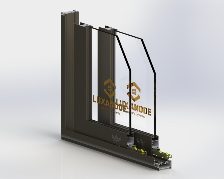 Hệ cửa mở lùa 76 Owin-Luxanode Anodized-ED