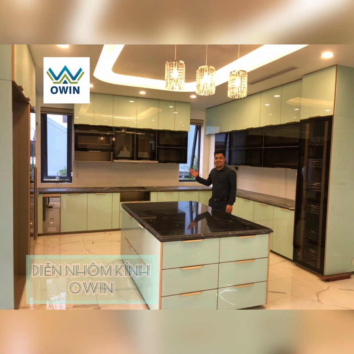 Tủ Nhôm Cánh Kính Owin Luxury